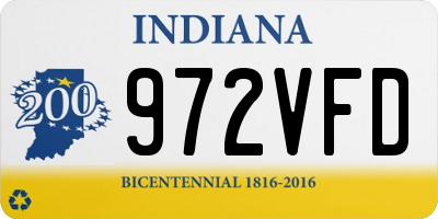 IN license plate 972VFD