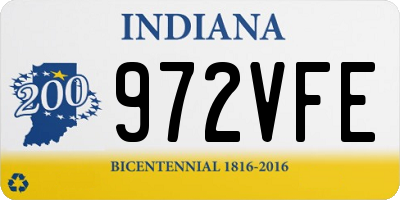 IN license plate 972VFE