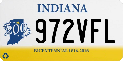 IN license plate 972VFL