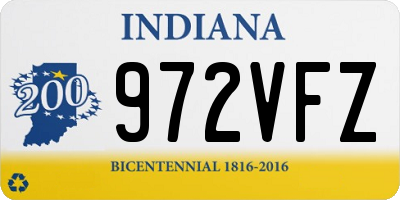 IN license plate 972VFZ