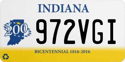 IN license plate 972VGI