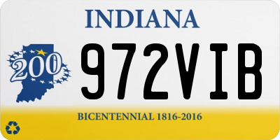 IN license plate 972VIB
