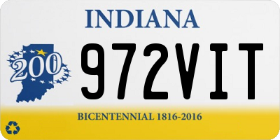 IN license plate 972VIT