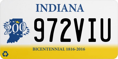IN license plate 972VIU