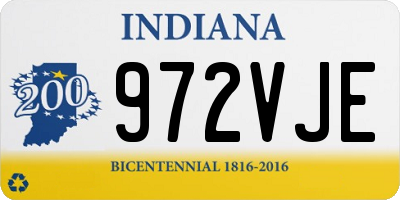 IN license plate 972VJE