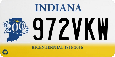 IN license plate 972VKW