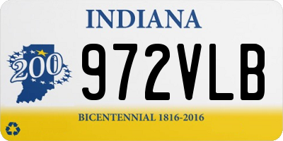 IN license plate 972VLB