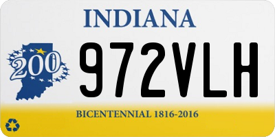 IN license plate 972VLH