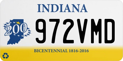 IN license plate 972VMD