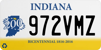 IN license plate 972VMZ