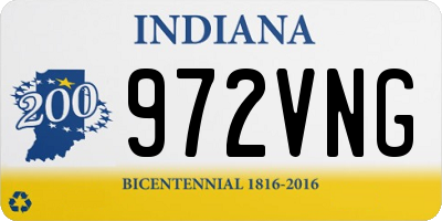 IN license plate 972VNG