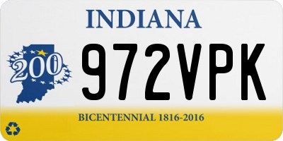 IN license plate 972VPK