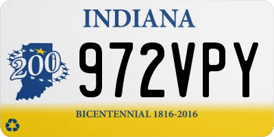 IN license plate 972VPY
