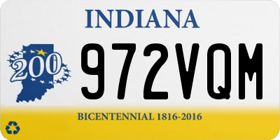 IN license plate 972VQM