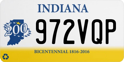 IN license plate 972VQP