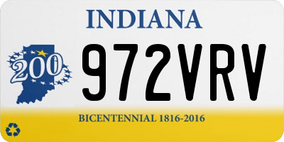 IN license plate 972VRV