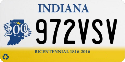 IN license plate 972VSV