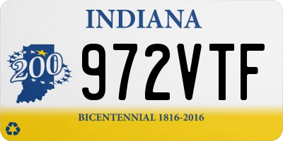 IN license plate 972VTF