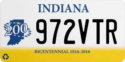 IN license plate 972VTR