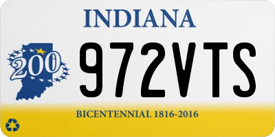 IN license plate 972VTS