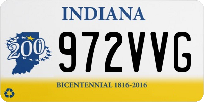 IN license plate 972VVG