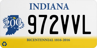 IN license plate 972VVL