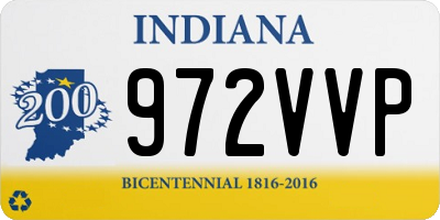 IN license plate 972VVP