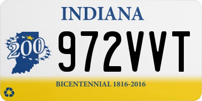 IN license plate 972VVT