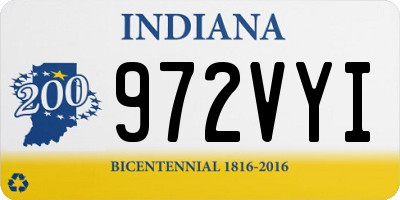 IN license plate 972VYI