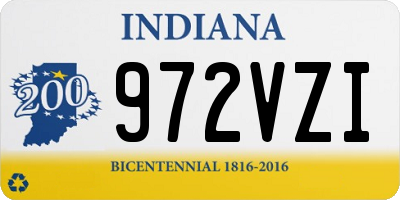 IN license plate 972VZI