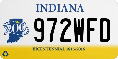 IN license plate 972WFD