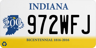 IN license plate 972WFJ