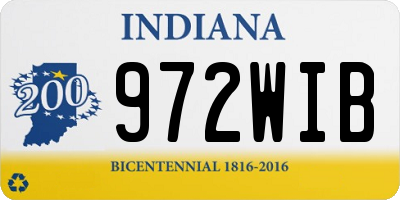 IN license plate 972WIB