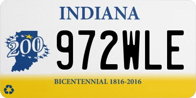 IN license plate 972WLE
