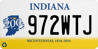 IN license plate 972WTJ