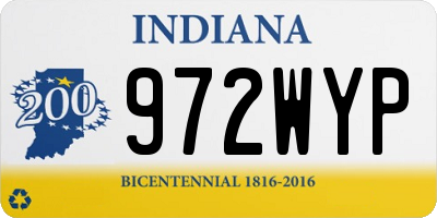 IN license plate 972WYP