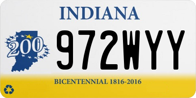 IN license plate 972WYY