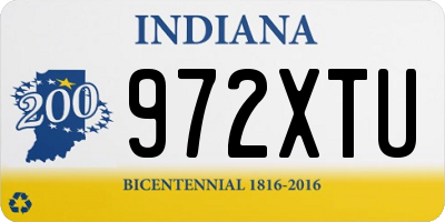 IN license plate 972XTU