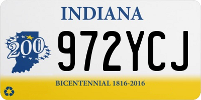 IN license plate 972YCJ