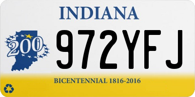 IN license plate 972YFJ