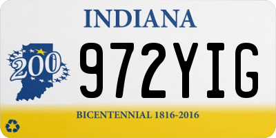 IN license plate 972YIG