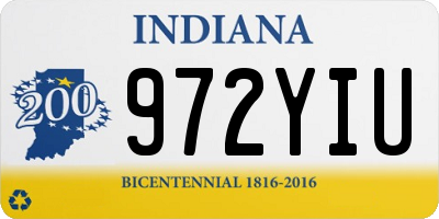 IN license plate 972YIU
