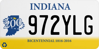 IN license plate 972YLG
