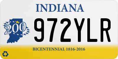 IN license plate 972YLR