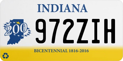 IN license plate 972ZIH