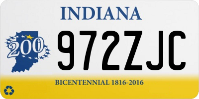IN license plate 972ZJC