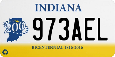 IN license plate 973AEL