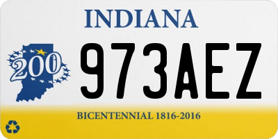IN license plate 973AEZ