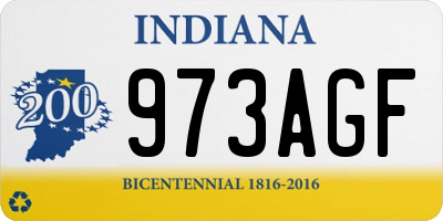 IN license plate 973AGF