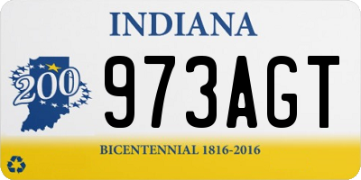 IN license plate 973AGT